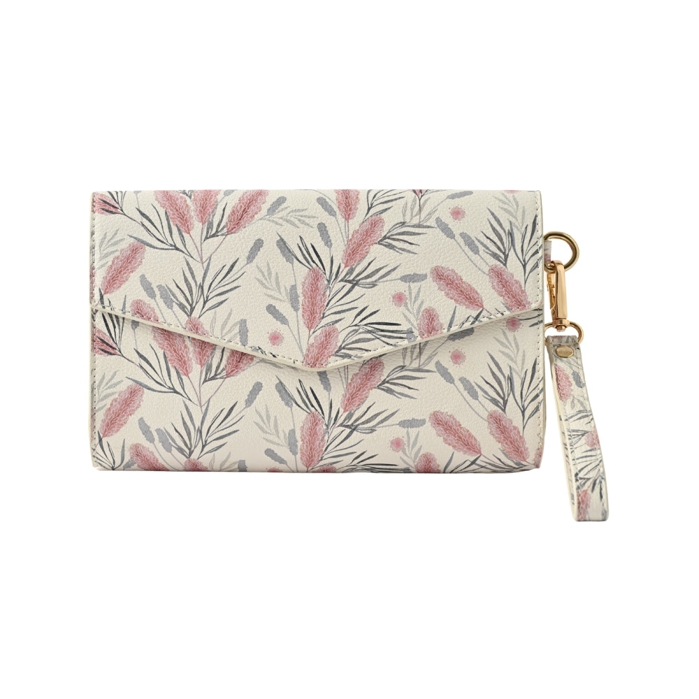 Blossoms Series Envelope Clutch Bag - GREVILLEA